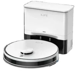 ILIFE A30 Pro Robot Vacuum and Mop with Self-Emptying Station - White